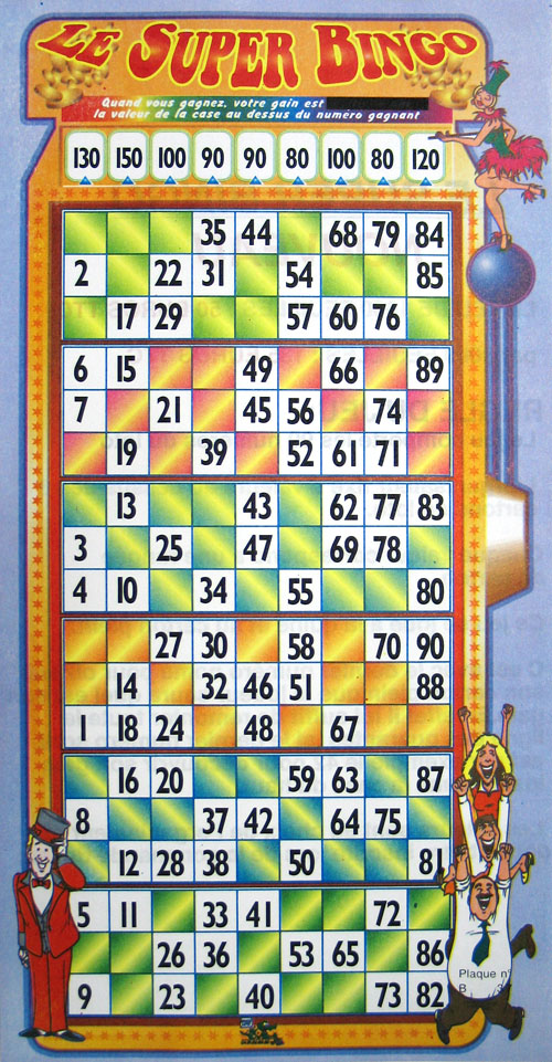 Cartons de loto.Partie spéciale :Le Super Bingo - Bingoloto. Tout