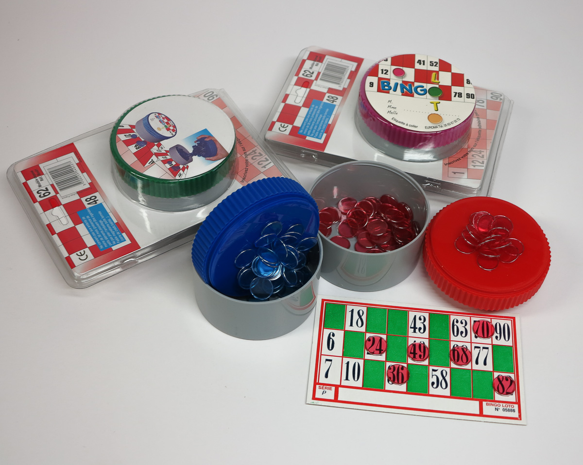 100 pions Magnétiques Loto Bingo jetons aimantés pour bâton magnetic 6  couleurs
