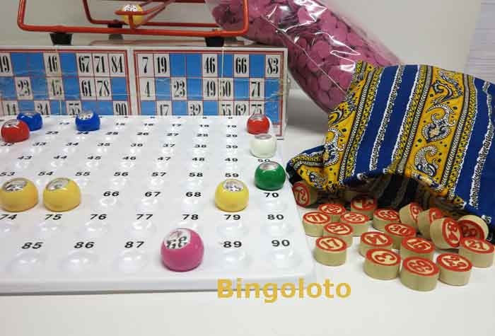 Jeu LOTO BINGO Complet Boulier + 90 Boules + 48 Cartons + Jetons