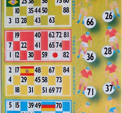 Le Bingo du Mondial.Partie spéciale loto